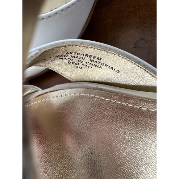 Anne Klein Strappy White Sandal Sling Back Size 9 - Picture 5 of 7